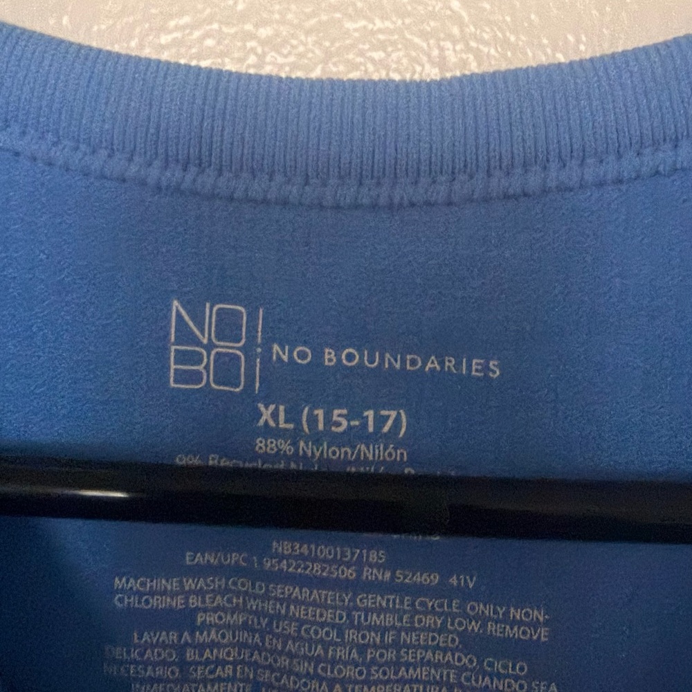 Blue Ribbed Tank Top - Picture 2 of 2